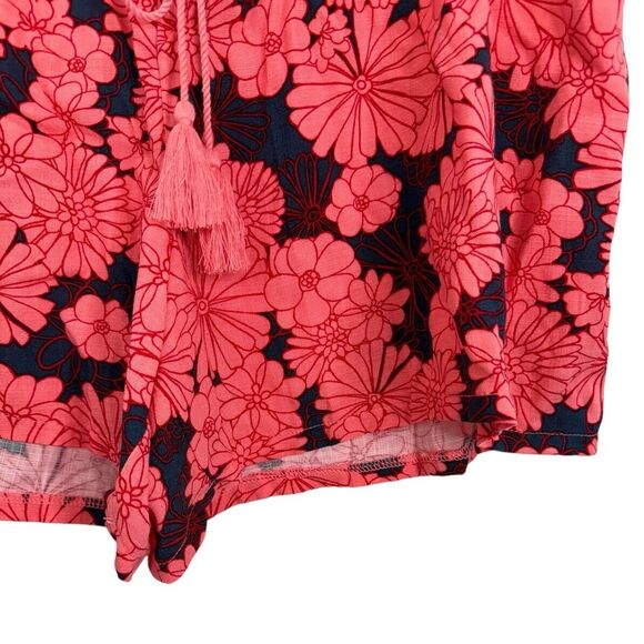 Ingrid + Isabel Women’s Sz S Orange Tropical Floral Maternity Shorts Pockets - Picture 5 of 13